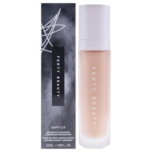 Soft Lit Naturally Luminous Longwear Foundation - 190 Light Medium Warm by Fenty Beauty for Women - 1.08 oz Foundation