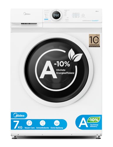 (-20%) Midea Waschmaschine 7 kg Energieklasse A-10% 1400 U/Min Weiß MF10EW70BA10