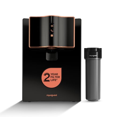 Aquaguard Enrich Marvel RO+UV+UF 2X | 2 Year Filter Life | With Mega Sediment Filter | Copper Technology | 10 Stage Purification | >40% Water Recovery