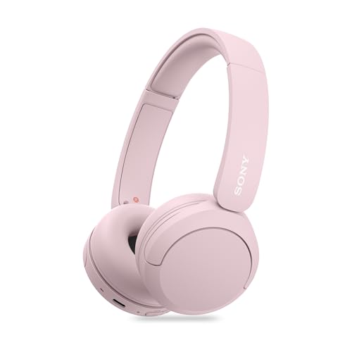 Sony WH-CH520 Wireless Bluetooth Headphones On Ear with Mic, Up to 50Hrs Battery-Pink