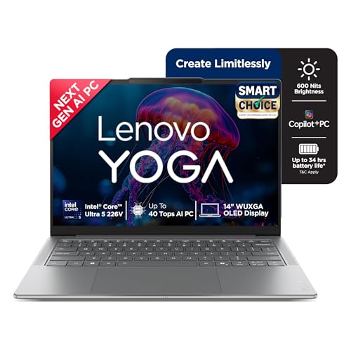 Lenovo Yoga Slim 7 Aura Edition Intel Evo Core Ultra 5 226V (16GB RAM/1TB SSD/14 (35.5cm)/WUXGA OLED/Copilot+ PC/Windows 11/Office Home 2024/1Yr ADP