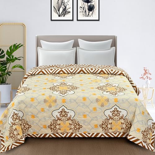 Home Stylish Luxury Ultrasonic Punch AC Comforter Blanket – Quilted Microfiber Floral Pattern, Lightweight Breathable Hypoallergenic All‑Season Blanke