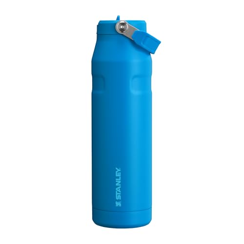 (-24%) Stanley 1913 Flip Straw Trinkflasche mit Strohhalm 1.06L - Thermobecher Kühlt 17 Stunden - 4 Tage Eisgekühlt - BPA-frei - Auslaufsicher - Für Getränkehalter - Spülmaschinenfest - Azure