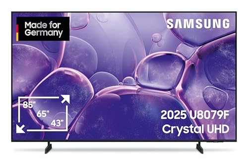 (-18%) Samsung Crystal UHD U8079F 4K 50 Zoll (125 cm) LED Fernseher, Crystal Prozessor 4K, MetalStream Design, SmartThings, AI Upscaling, Gaming Hub, Knox Security, Kostenlose Inhalte, Smart TV
