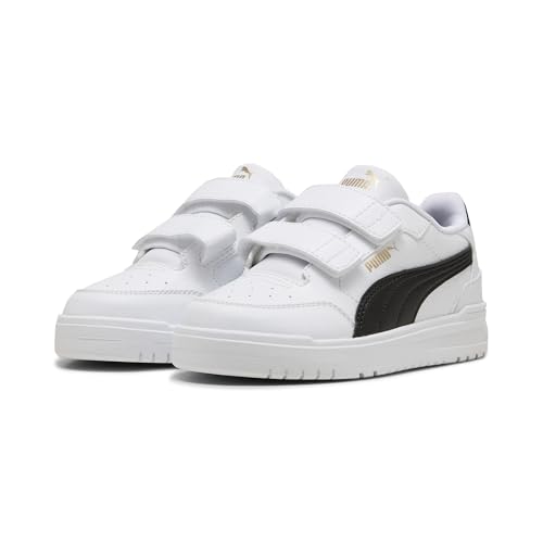 🔥 STARKER PREIS (-51%) PUMA Kinder Shuffle Downtown Low Sneakers 33, White Black Gold
