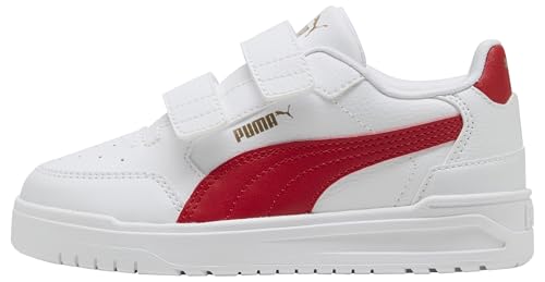 🔥 SELTEN SO GÜNSTIG (-59%) PUMA Unisex Kinder Shuffle Downtown Lo V Ps Sneaker, Puma Weißer Apfel PUMA Gold, 31 EU