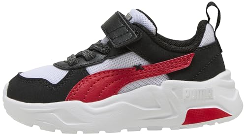 🔥 STARKER PREIS (-67%) PUMA Unisex Baby Trinity 2 LT MID 90S AC+ INF Sneaker, White-for All Time Red Black, 37 EU Child, Puma Weiß für alle Zeiten, Rot, PUMA Schwarz, 20 EU