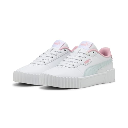 (-27%) Puma Carina 3.0 JR Sneaker, Weißes Seeglas, 5 UK