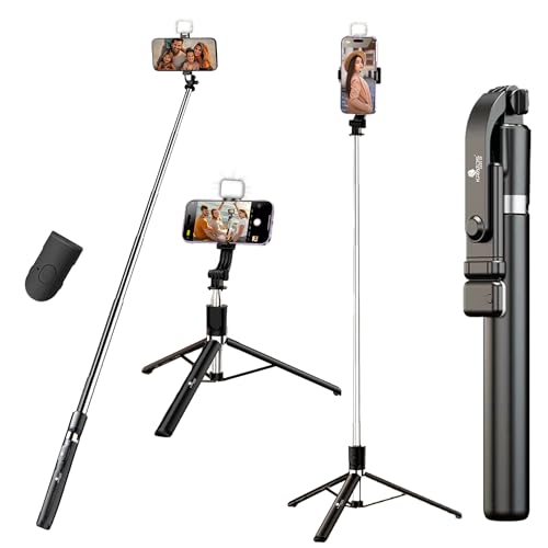 Get 78% Off Kratos K9 Selfie Stick Tripod with Light, ₹607 (₹2699) - Perfect for Travel & Vlogging