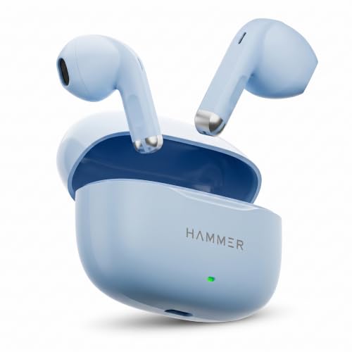 HAMMER New Ultra pods 2026 TWS Wireless Bluetooth Earbuds with Inbuilt Mic, 100H Standby Time, 50H Playtime, USB Type-C, 13mm Dynamic Drivers, BT v6.0
