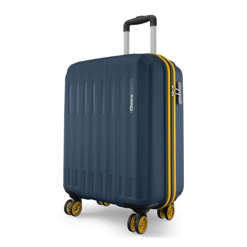Cabin Genius Alley 55cm Trolley Bag Hard Case Polypropylene, 4 Spinner Wheels, 360 Degree Wheeling Carry on Luggage, Travel Bag, Suitcase for Travel, 