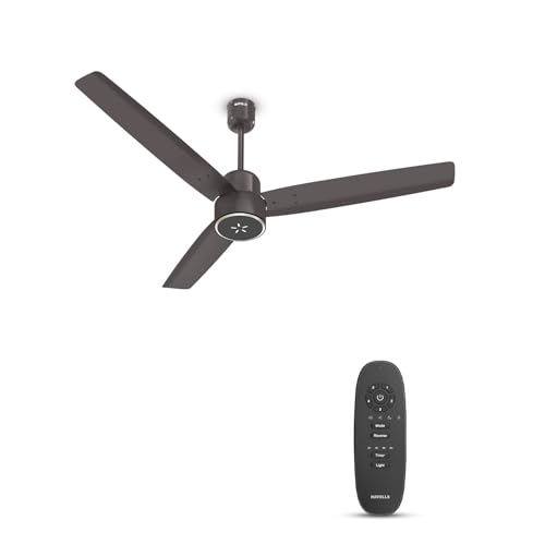 Havells FAB BLDC ULED Ceiling Fan 1200mm, 5 star, LED Speed Indicator Cocoa Brown [₹800 Coupon]
