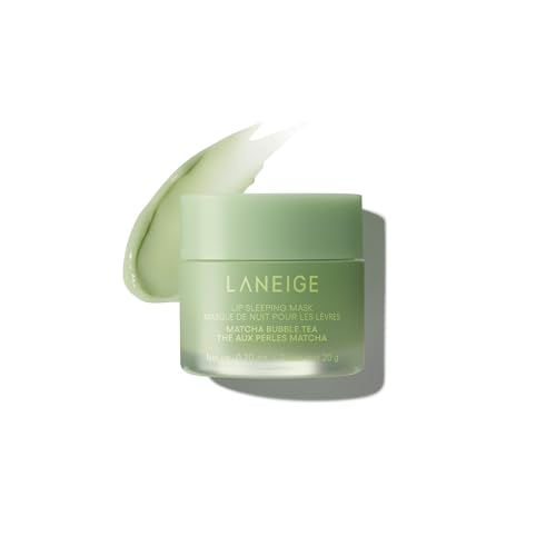 LANEIGE Lip Sleeping Mask: Hydrating & Nourishing Korean Overnight Lip Treatment Mask with Shea Butter, Vitamin C & Murumuru, Antioxidants For Flaky, 