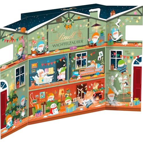 🔥 STARKER PREIS (-29%) Lindt Schokolade | Wichtel Zauber Adventskalender | 146g | festliche Milchschokolade und zauberhafte Schokofiguren | magisches Schokoladen-Geschenk für die Weihnachtszeit