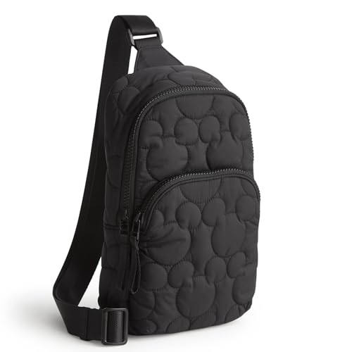 Vera Bradley Women's Disney Featherweight Lorman Sling Backpack Crossbody Bag, Moonless Night, One Size