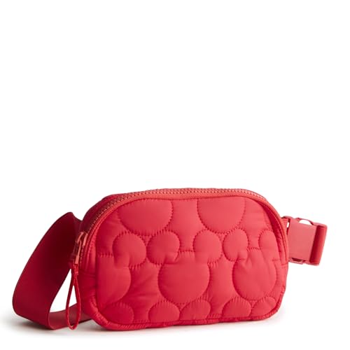Vera Bradley Women's Disney Featherweight Woodward Small Belt Bag, High Risk Red, One Size