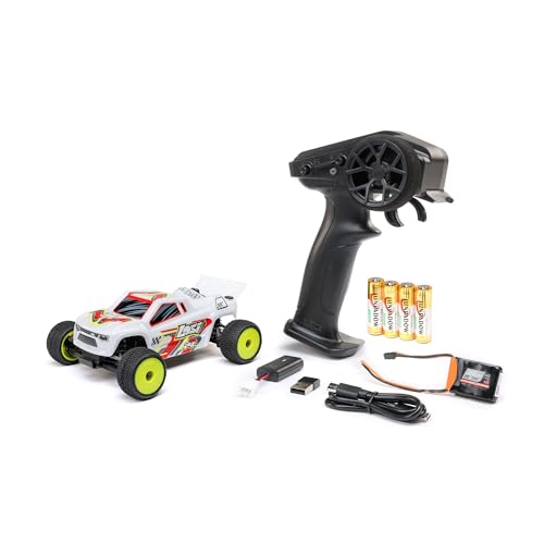 Losi Micro-T RC Car 1/28 2WD White RTR (Battery and Charger Included), LOS-1392T1