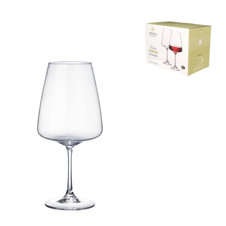Bohemia Taça para Vinho Corvus em Cristal 750ml 6 Peças