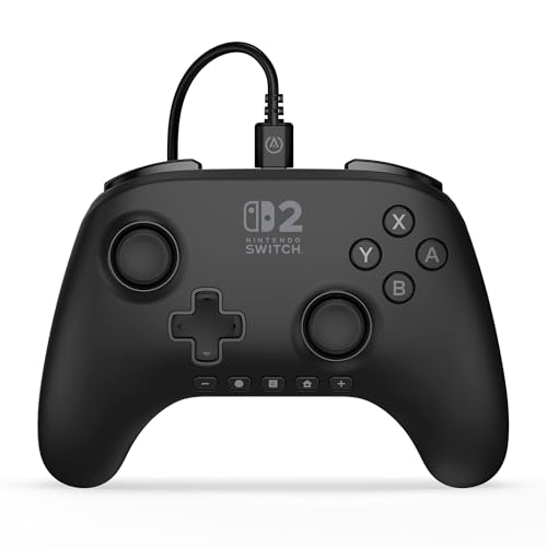 PowerA Advantage Wired Controller for Nintendo Switch 2 - Black, Officially Licensed, Hall Effects, Mappable Buttons, Pro Controller, C Button, On-board Audio Controls