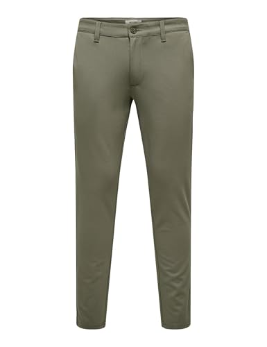 🔥 STARKER PREIS (-50%) Only & Sons Herren Male Chino Hose Fit Onsmark Slim Gw 0209 Pant Noos, Bungee Cord, 32W / 32L EU