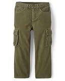 Gymboree — Gymboree,Boys,and Toddler Corduroy Baggy Cargo Pants,Olive,2 Years