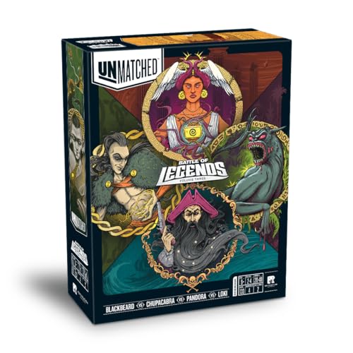 Restoration Games, Unmatched: Battle of Legends, Vol. 3 - for Ages 9 and Up, 2 to 4 Players