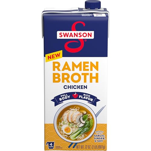 Swanson Ramen Chicken Broth, 32 Oz Carton