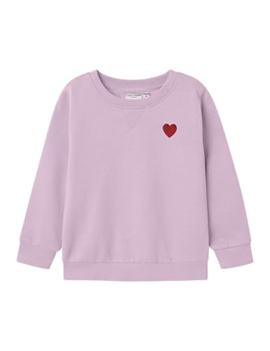 🔥 STARKER PREIS (-50%) Name IT Mädchen Nmfvima Ls Sweat Bru Noos, Winsome Orchid, 86