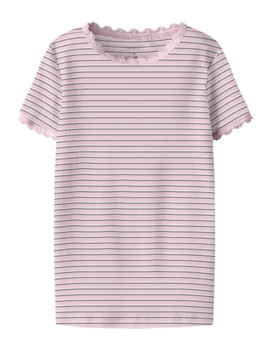 🔥 STARKER PREIS (-60%) NAME IT Mädchen Nkffensina Ss Slim Top Pb, Tender Touch, 116 cm
