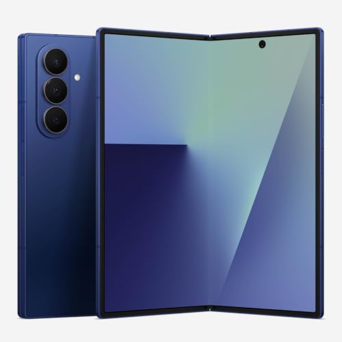 Samsung Galaxy Z Fold7 Cell Phone, 256GB AI Smartphone, Unlocked Android, AI Photo Edits, Large Screen, Long Battery Life, 2025, US 1 Yr Manufacturer Warranty, Blue Shadow