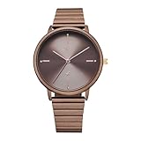 Fastrack Vyb Bliss Quartz Analog Brown Dial Metal Strap Watch for Women