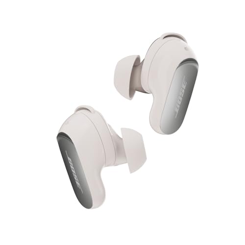 Bose New QuietComfort Ultra Earbuds (2nd Gen) - Wireless Noise Cancelling Earbuds with Mic, Immersive Audio, USB-C Charging, Up to 6 Hours Battery, IPX4 Rating, White Smoke