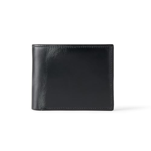 Amazon Essentials Men's Leather Bifold Wallet One Size Black