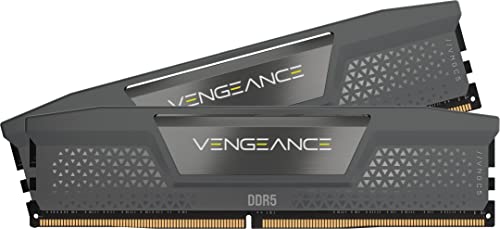 CORSAIR Vengeance DDR5 RAM 96GB (2x48GB) 6000MHz CL36-44-44-96 1.4V AMD Expo Intel XMP 3.0 Desktop Computer Memory – Gray (CMK96GX5M2E6000Z36)