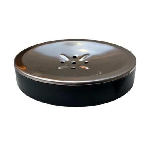 Saboneteira Pratic Black Inox Acessórios Para Banheiro Lavatório Lavabo