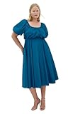 City Chic — City Chic Women's Plus Size Cocktail Dress - Rosabella Puff Sleeve Midi, 18
