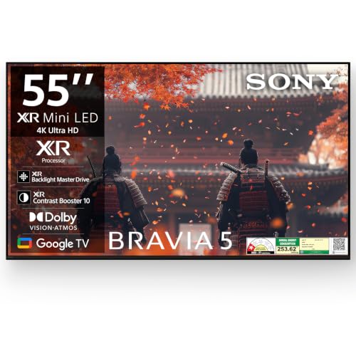 Sony 139 cm (55 inches) SmartChoice BRAVIA 5 4K Ultra HD Smart Mini LED Google TV K-55XR50