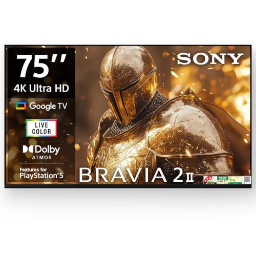Sony 189 cm (75 inches) BRAVIA 2M2 Series 4K Ultra HD Smart LED Google TV K-75S25BM2