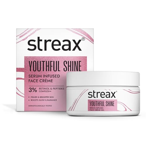 Youthful Shine Serum Infused Face Cream, 50 gm with 3% Retinol & Peptides Complex