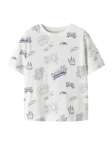 (-49%) NAME IT Jungen Nkmbyson Ss Nreg Top Ps, Cloud Dancer, 122 cm-128 cm