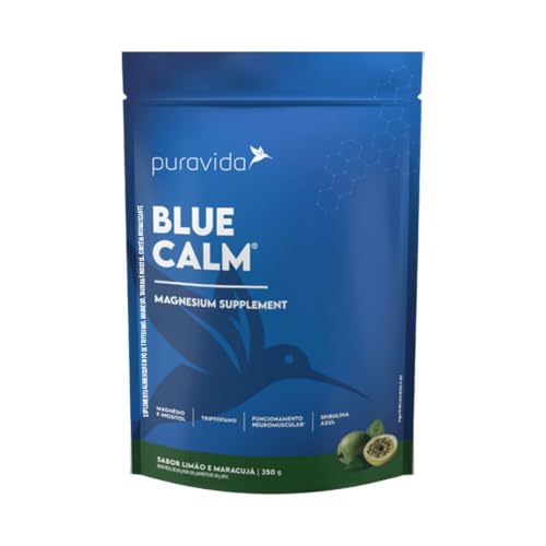 Suplemento Alimentar em Pó Puravida, Sabor Limão e Maracujá, 350g | Blue Calm