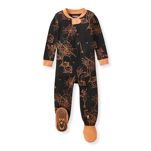 Burt's Bees Baby Baby Boys Pajamas, One-Piece Footed Sleeper PJs, Non-Slip Snug Fit for Infants 12, 18, and 24 Months