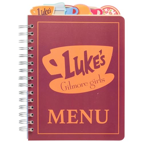 Silver Buffalo Gilmore Girls Lukes Menu 6.5" x 8.5" Hard Cover Spiral Tabbed Journal