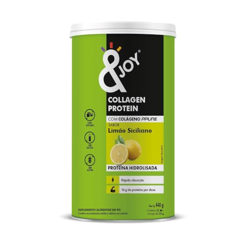 Colágeno Hidrolisado Enjoy Collagen Protein - Sabor Limão Siciliano - com Colágeno PPURE 440 G