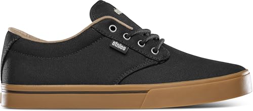 (-38%) Etnies Jameson 2 Eco – Nachhaltiger Skate-Stil, verstärkte Cupsole, gepolsterte Dämpfung, Alltagssneaker, vegan - Black/Silver/Gum - 45