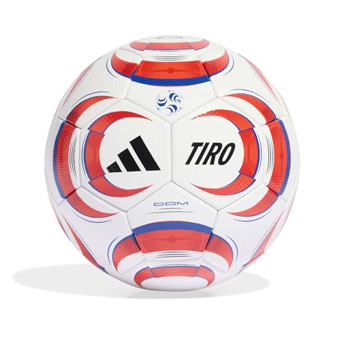 adidas Unissex adulto Tiro Com, branco/preto/vermelho lúcido, 5