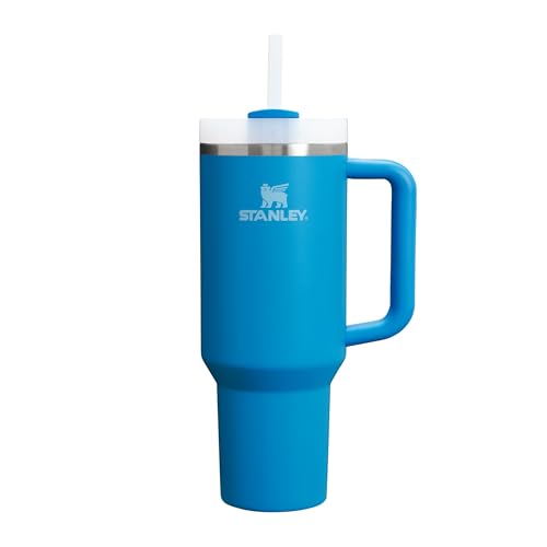 🔥 STARKER PREIS (-40%) STANLEY 1913 Quencher H2.0 Flowstate Trinkflasche Mit Strohhalm 1.2L - Thermobecher Kühlt 11 Stunden - 48 Stunden Eisgekühlt - Thermosflasche BPA Frei - Edelstahl Trinkbecher - Azure