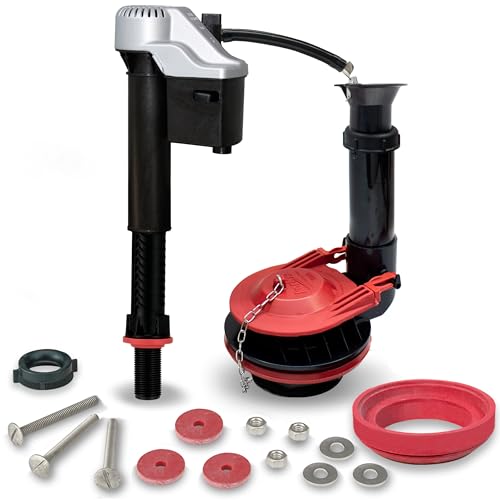 Korky Large 3-inch Complete Toilet Repair Kit, Fixes: Running, Noisy, No/Slow Refill, and No/Weak Flush Toilets, Easy to Install, 5010MP