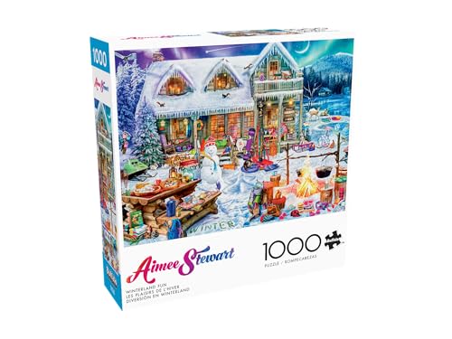 Buffalo Games - Aimee Stewart - Winterland Fun - 1000 Piece Jigsaw Puzzle for Adults - Challenging Puzzle Perfect for Game Nights - Finished Size is 26.75 x 19.75