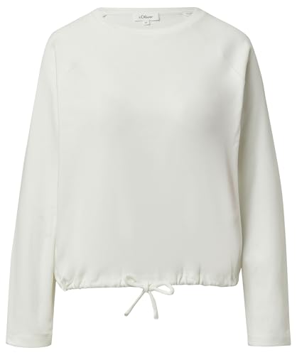 🔥 SELTEN SO GÜNSTIG (-72%) s.Oliver Damen Sweatshirt – Relaxed Fit, Tunnelzug, Rundhalsausschnitt